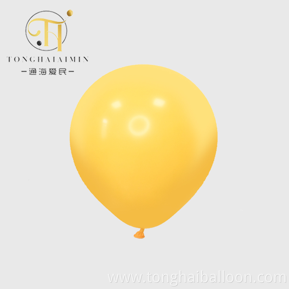 Matte Lemon Yellow Balloons
